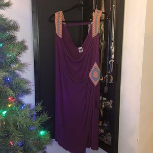 M by Missoni Purple Crochet Dress